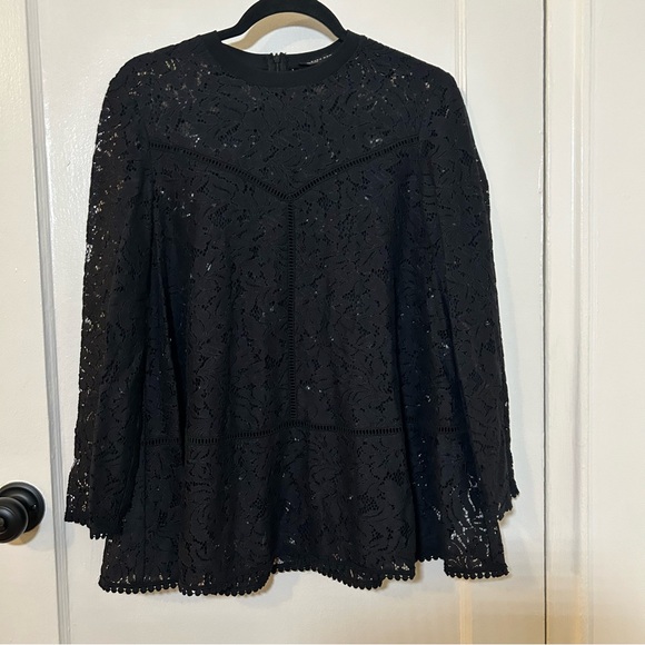 Zara lace swing long sleeve top - Picture 3 of 12